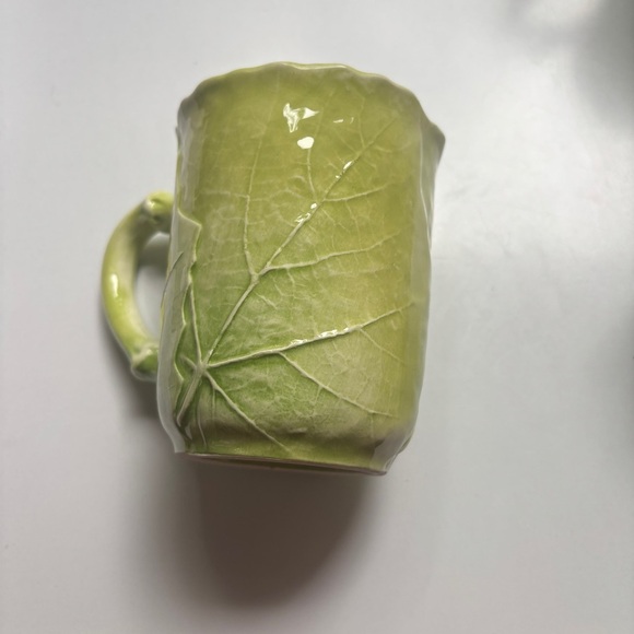 Vietri‎ Set of 4 Green Cabbage Mugs Vintage Made in Italy Hard to Find 9713 - Picture 5 of 13